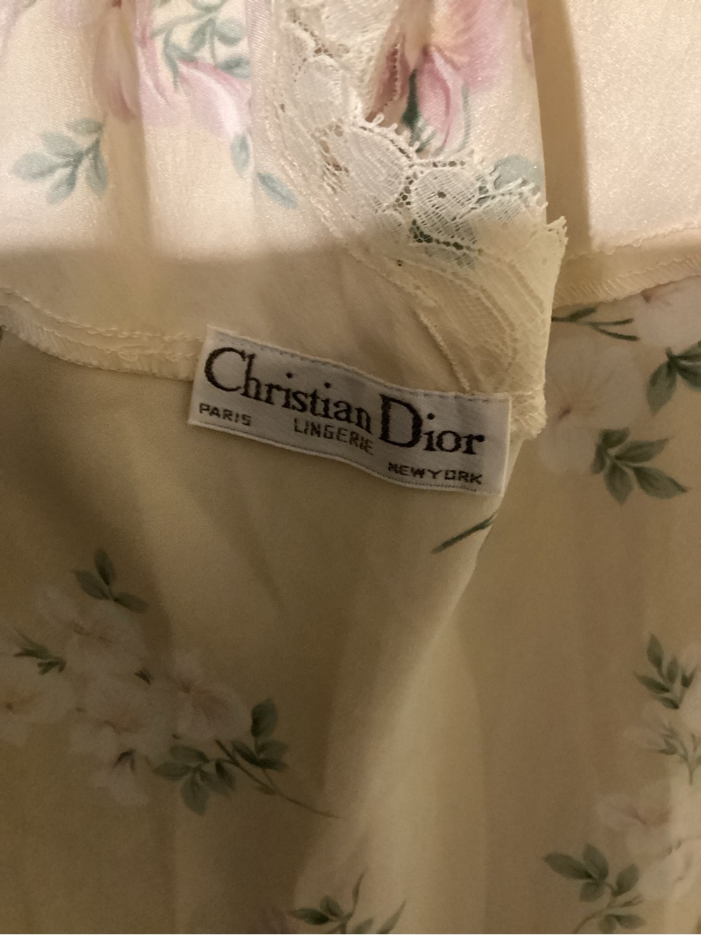 “Christian Dior” long lingerie gown,size M - Picture 4 of 4